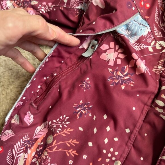 🌈 Reima 🌈 Girls' waterproof hooded jacket Muhvu Jam Red - Picture 7 of 16